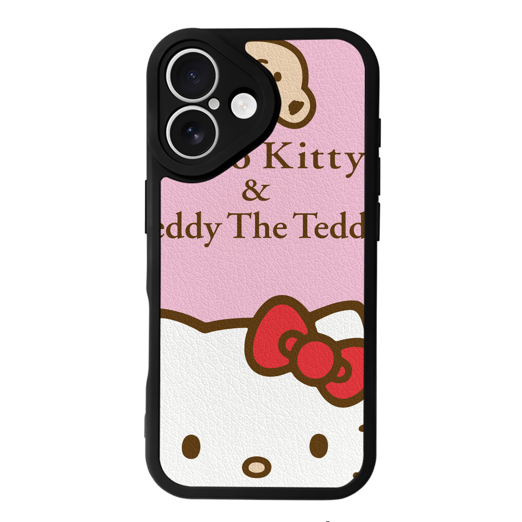 （画像用） Hello Kitty ハローキティ 【iPhone 16シリーズ対応】シリコンスマホケース（レザー調） 材質：シリコン